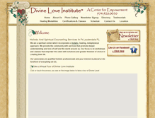 Tablet Screenshot of divineloveinstitute.org